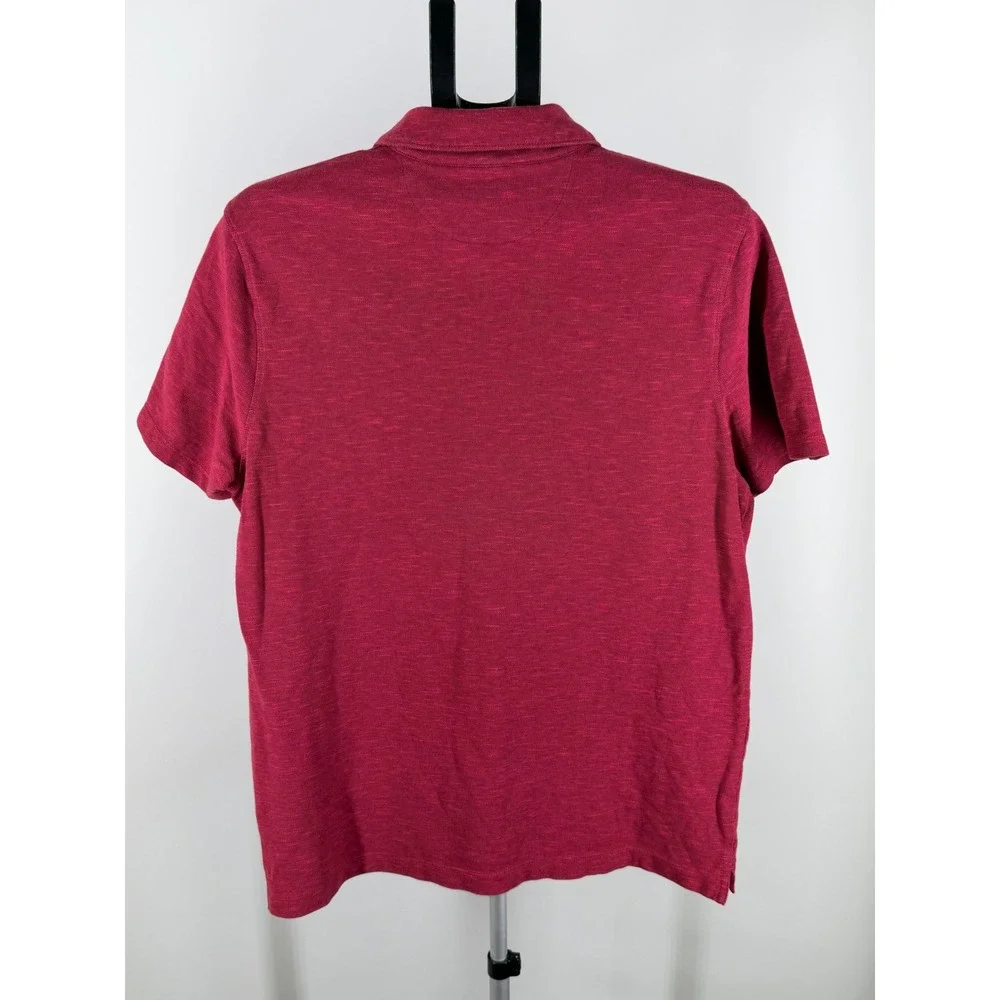 Banana Republic Performance Pique Polo‎ Mens Large Red Short Sleeve